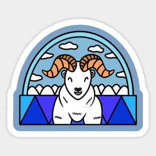 Cute dall sheep Sticker